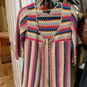 Boston Proper - Multistripe Tie Cardigan    NEW!!